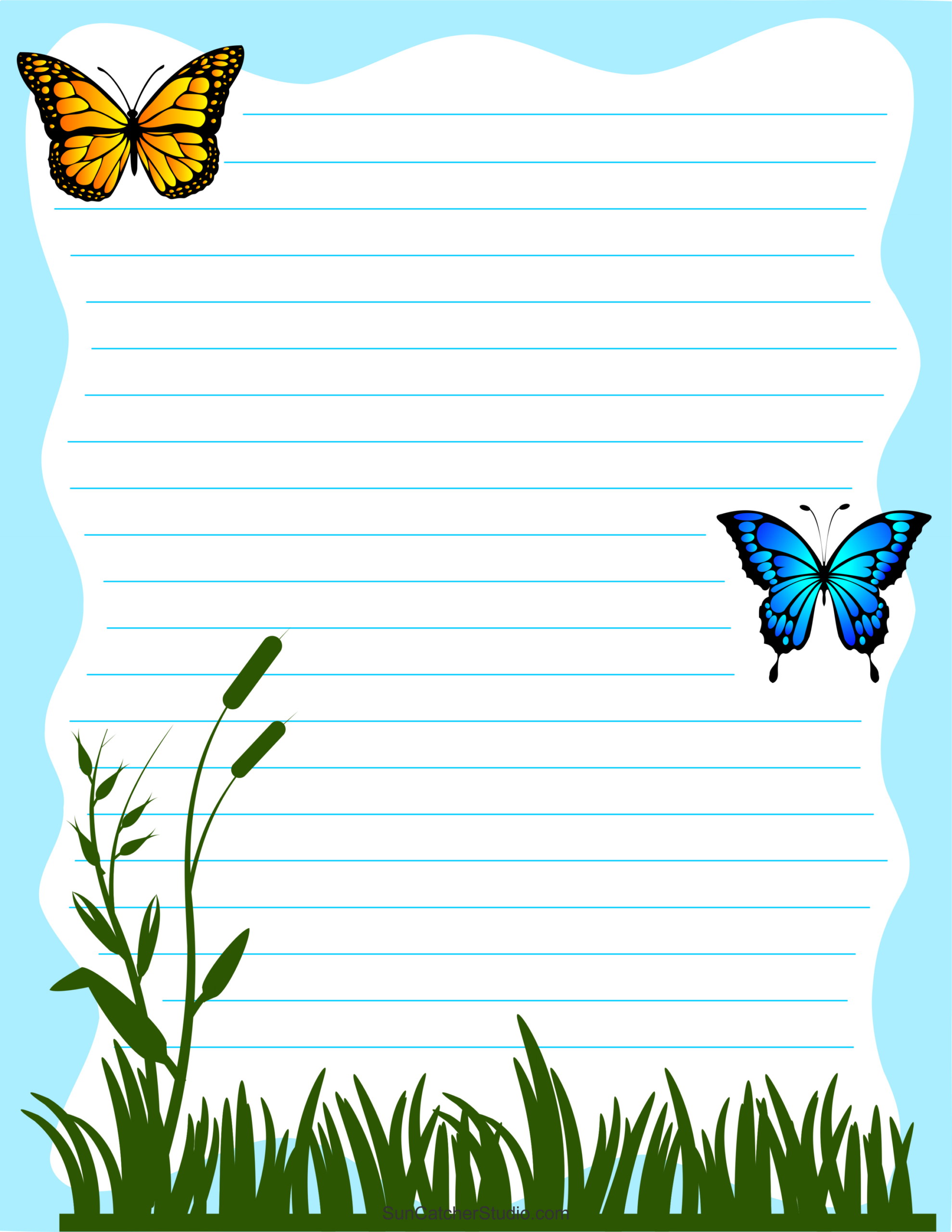 Free Printable Stationery And Lined Letter Writing Paper – Free regarding Free Letter Writing Paper Printable