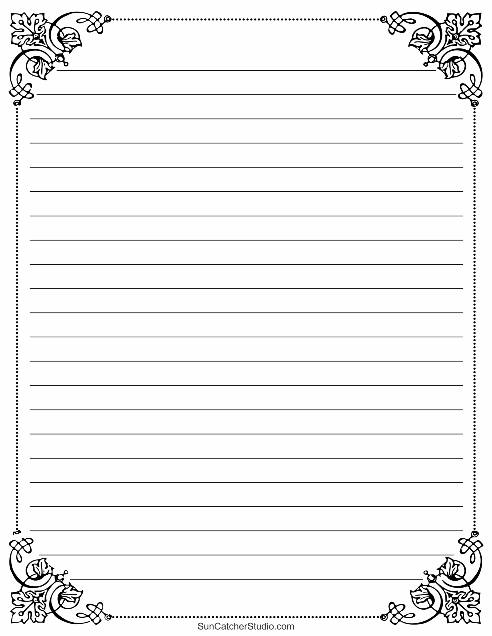 Free Printable Stationery And Lined Letter Writing Paper – Free throughout Free Letter Writing Paper Printable