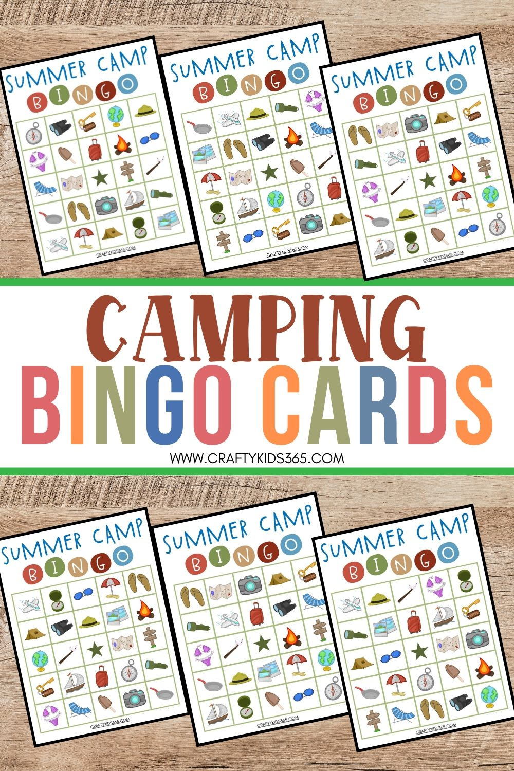 Free Printable Summer Camp Bingo - Crafty Kids 365 inside Free Printable Summer Camp Cards