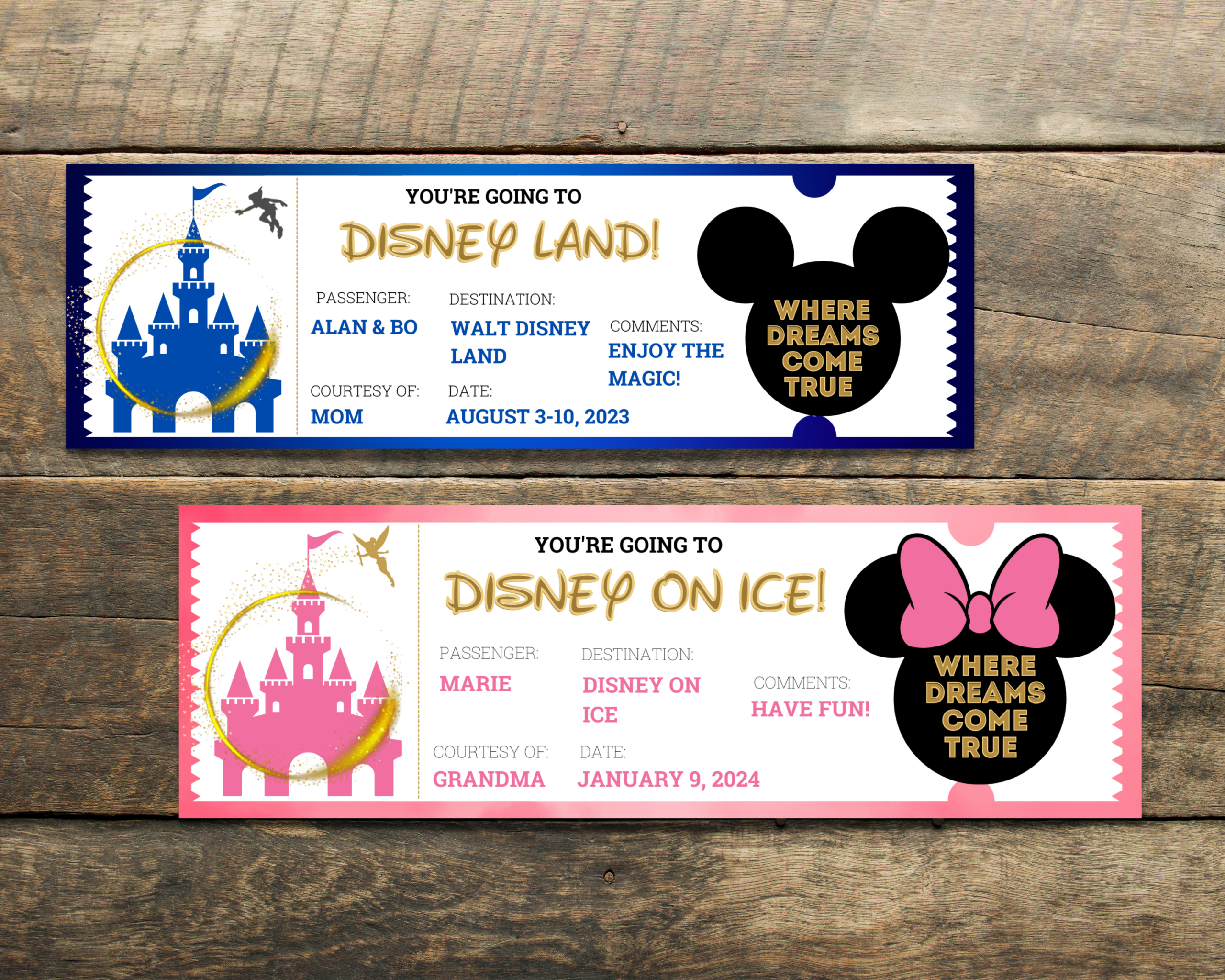 Free Printable Surprise Disney Tickets For Your Family Trip - Just inside Free Printable Disney Tickets