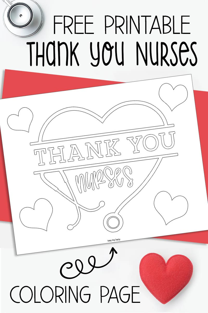 Free Printable Thank You Nurses Coloring Page | Sunny Day Family throughout Free Printable Happy Nurses Day Cards