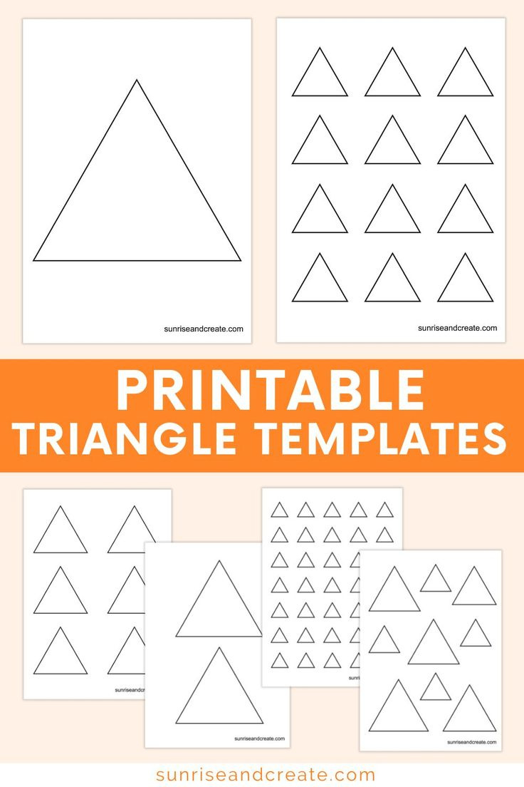 Free Printable Triangle Templates with Free Printable Triangles