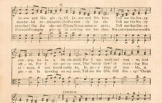 Free Printable Vintage Gospel Hymns Sheet Music with Free Printable Gospel Song Lyrics