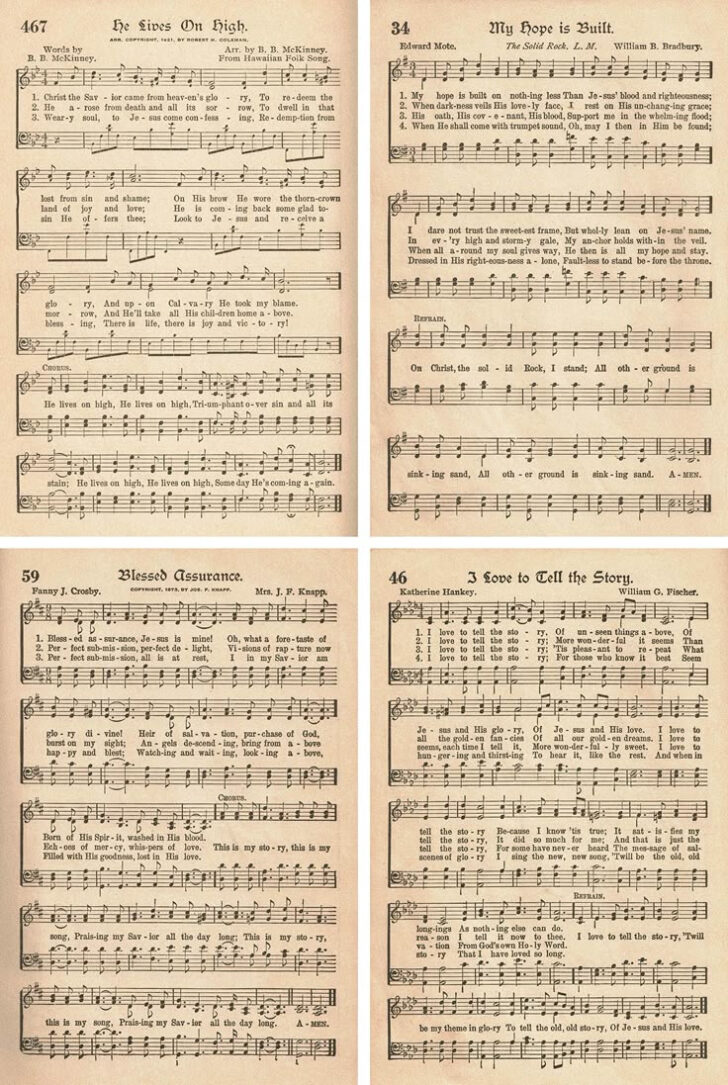 Free Printable Church Hymns