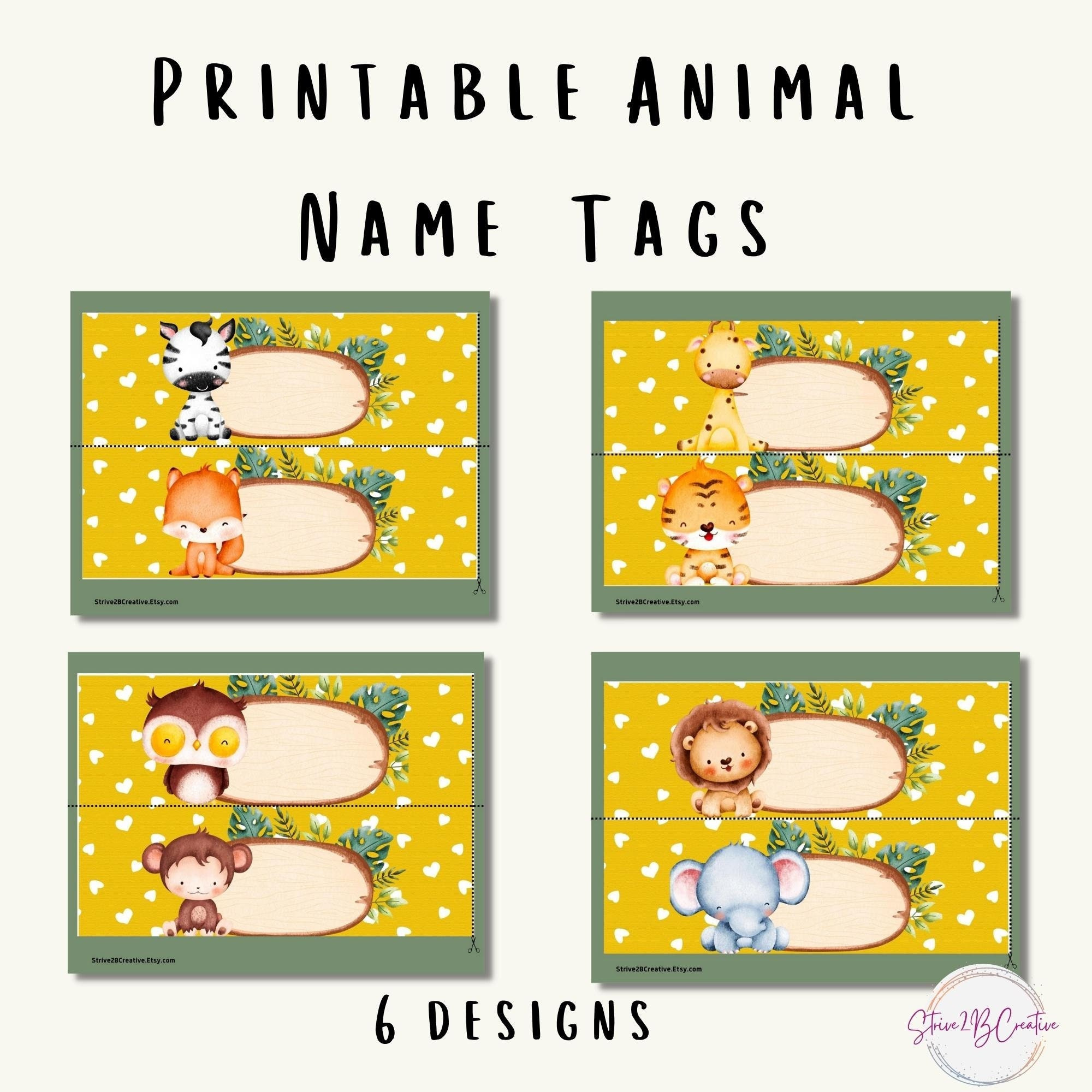 Free Printable Zookeeper Name Tag intended for Free Printable Zoo Animal Name Tags