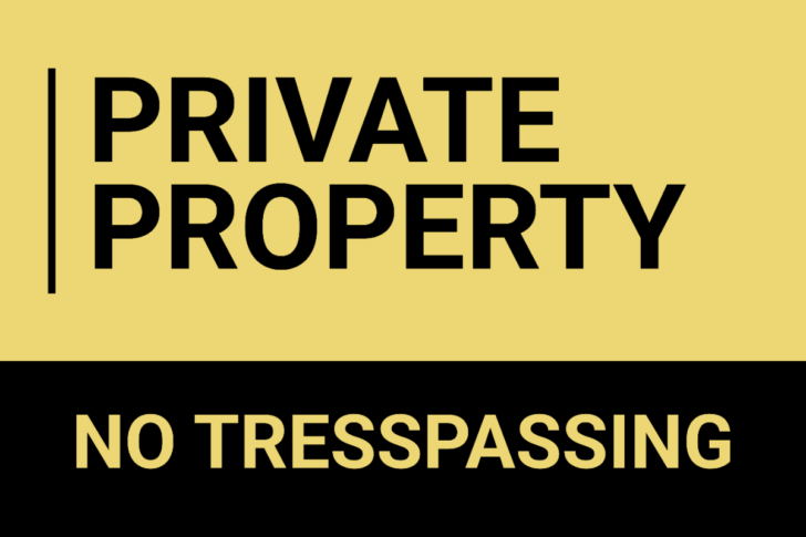 Free No Trespassing Sign Template