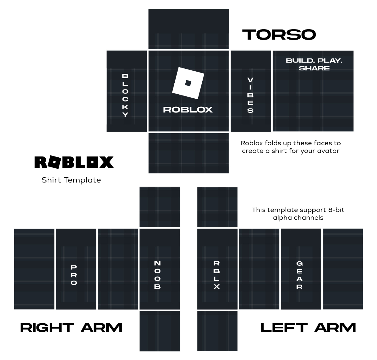 Free Roblox Classic Shirt Template To Edit Online for Free Roblox Shirt Templates