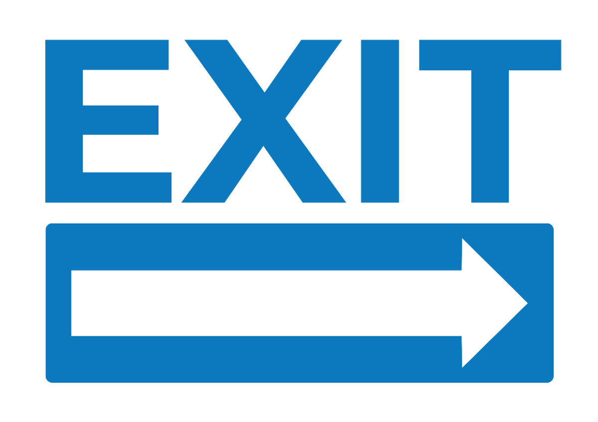 Free School Exit Signage Template To Edit Online regarding Free Printable Exit Sign Template