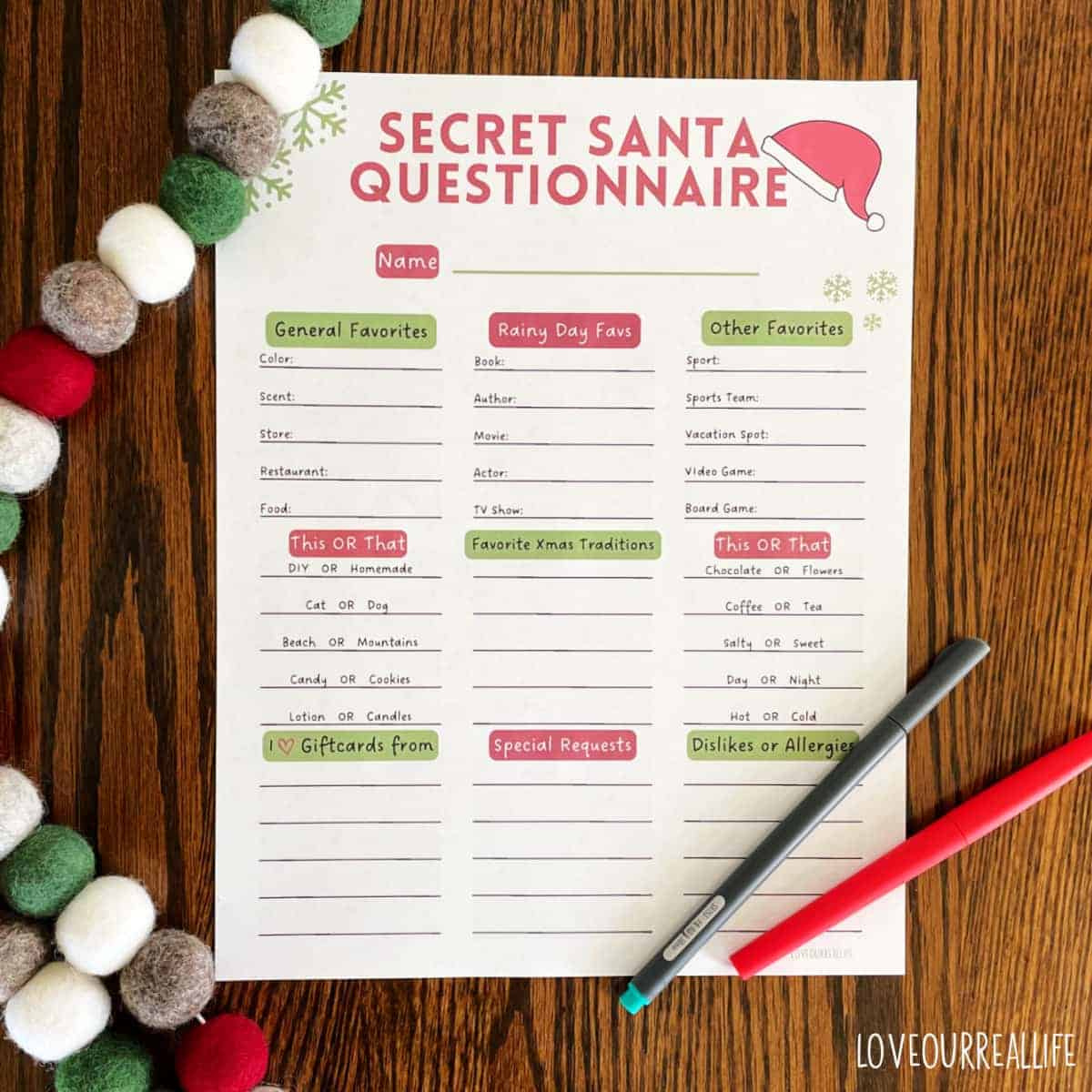 free secret santa questionnaire printable templates e28b86 love our within white elephant number generator printable Free Secret Santa Questionnaire Printable Templates ⋆ Love Our within White Elephant Number Generator Printable