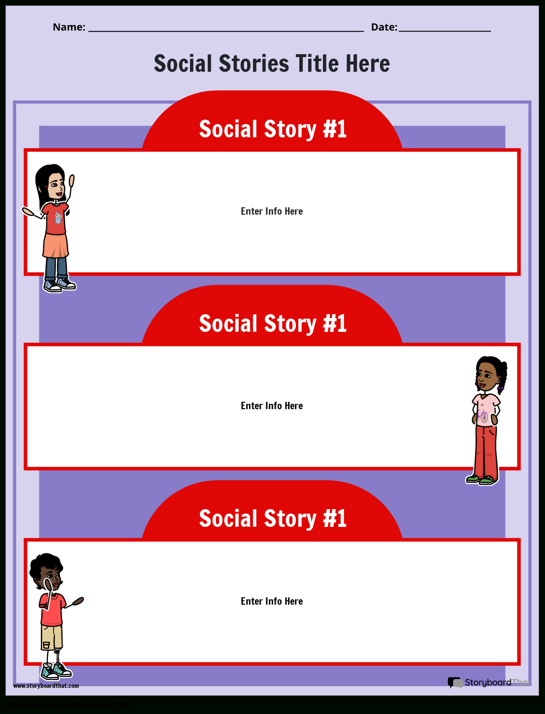 Free Social Story Templates: Create &amp;amp; Customize Easily inside Free Social Story Templates