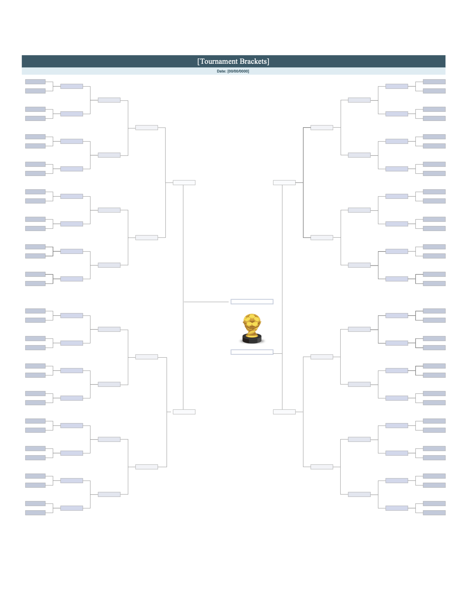 Free Tournament Bracket Templates - Fillable Pdfs for Free Printable Wrestling Tournament Bracket 32 Person 8 Places