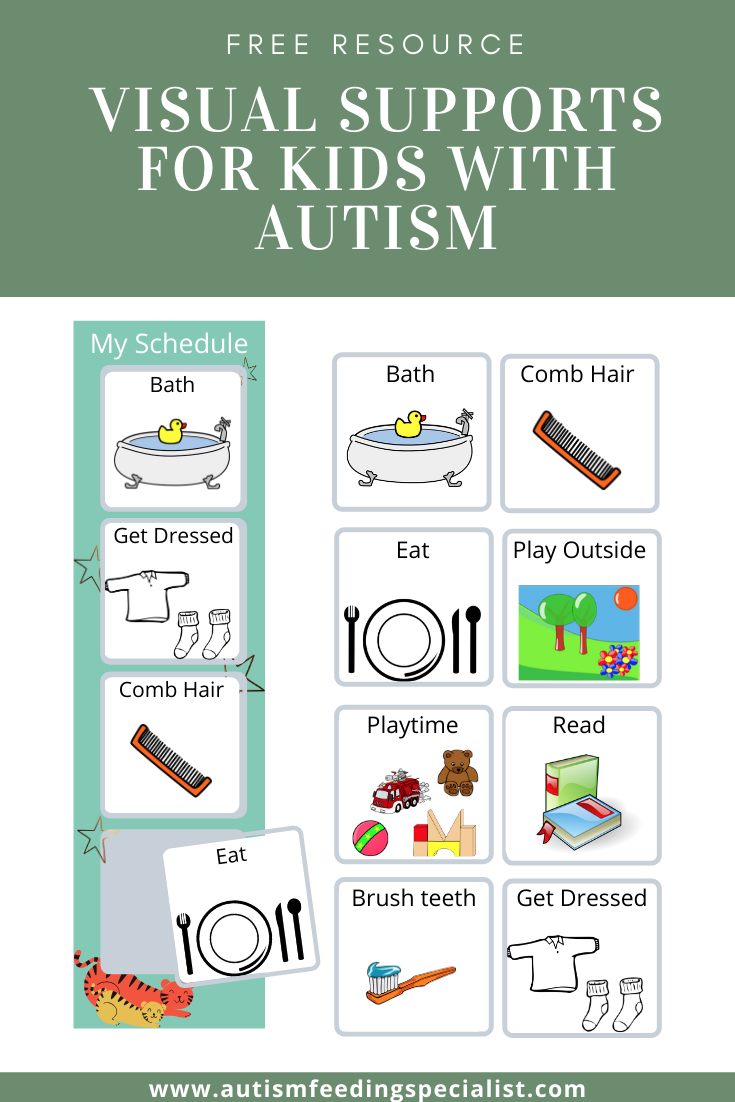 Free Visual Supports For Kids With Autism — Autism Feeding Specialist in Autism Visuals Free Printables