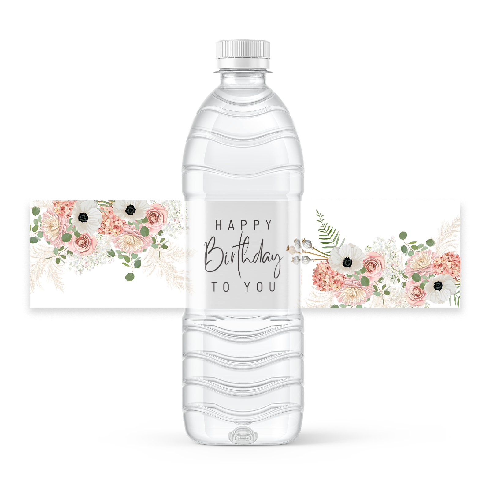 Free Water Bottle Label Templates For Word, Canva, Adobe -- Learn with Free Printable Water Bottle Label Template