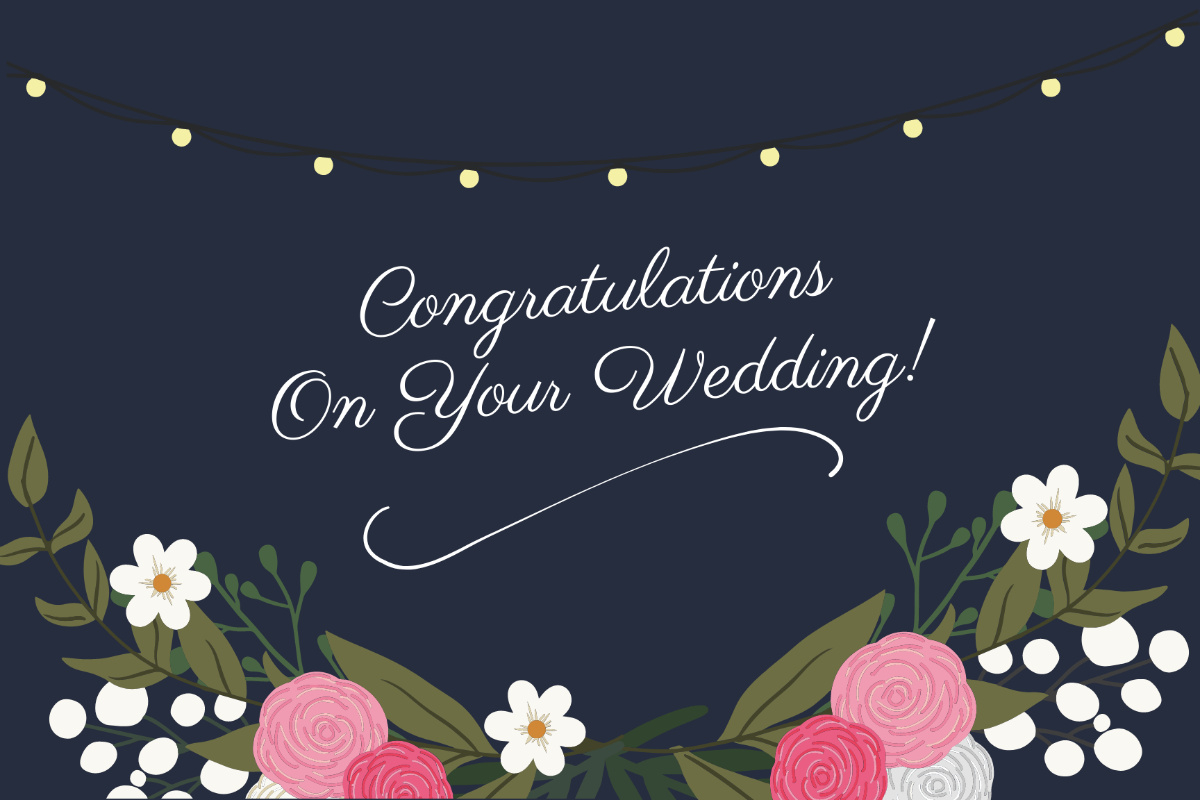 Free Wedding Congratulations Card Template To Edit Online intended for Free Online Printable Wedding Congratulations Cards