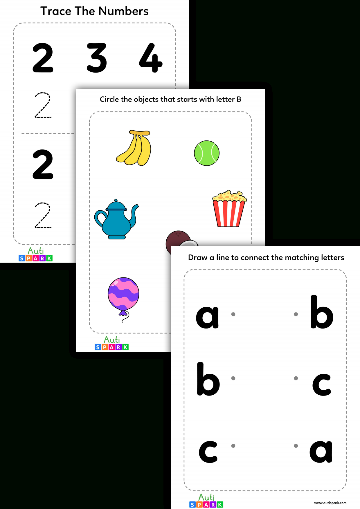Free Workbook For Kids With Autism - Autispark - Autispark with Free Printable Autism Worksheets
