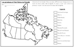 French Map Of Canada And Capitals – La Carte Du Canada Et Les Capitales with regard to Free Printable Blank Map Of Canada With Provinces And Capitals