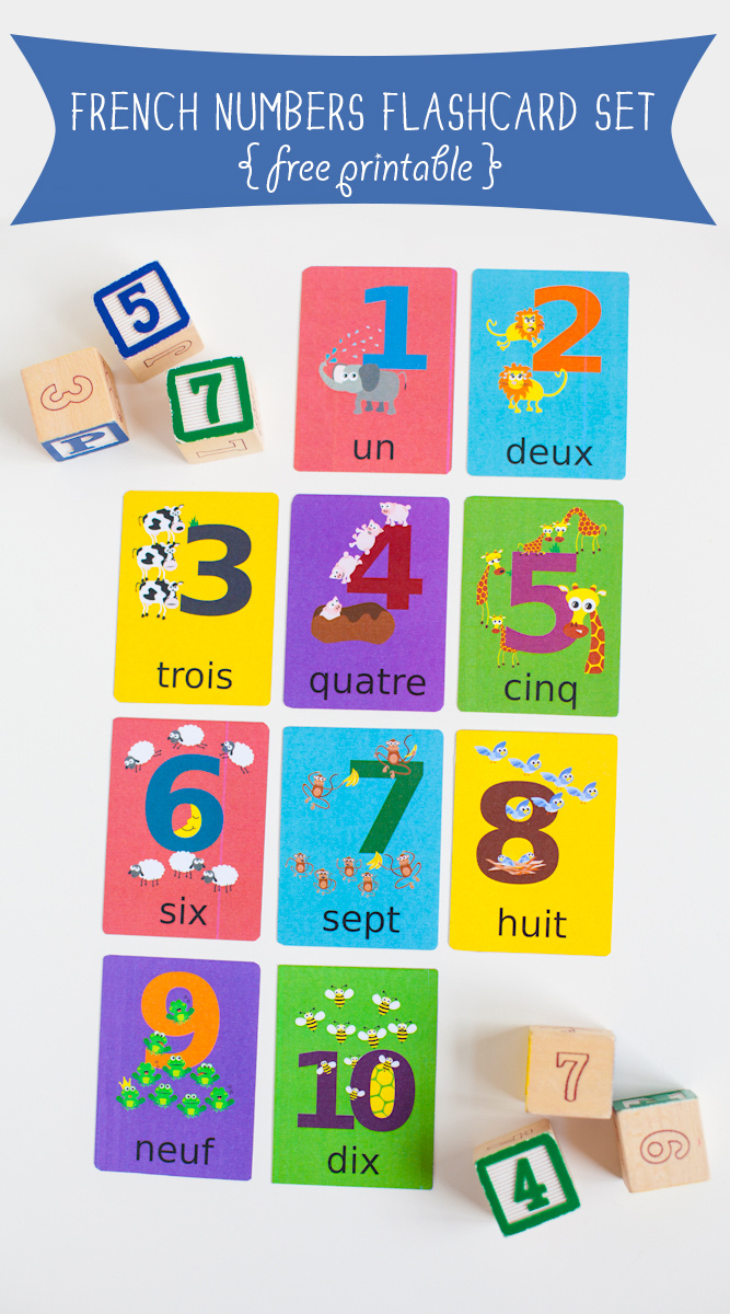 French Numbers Flashcard Printable | Gus On The Go Language within Free French Flash Cards Printable