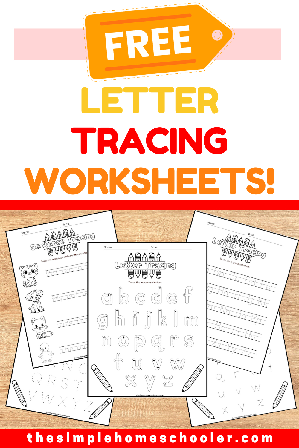 Fun &amp;amp; Free Letter Tracing Worksheets: Easy Print! - The Simple for Free Pocket Letter Printables