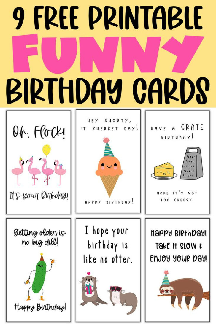 Free Printable Funny Birthday Cards