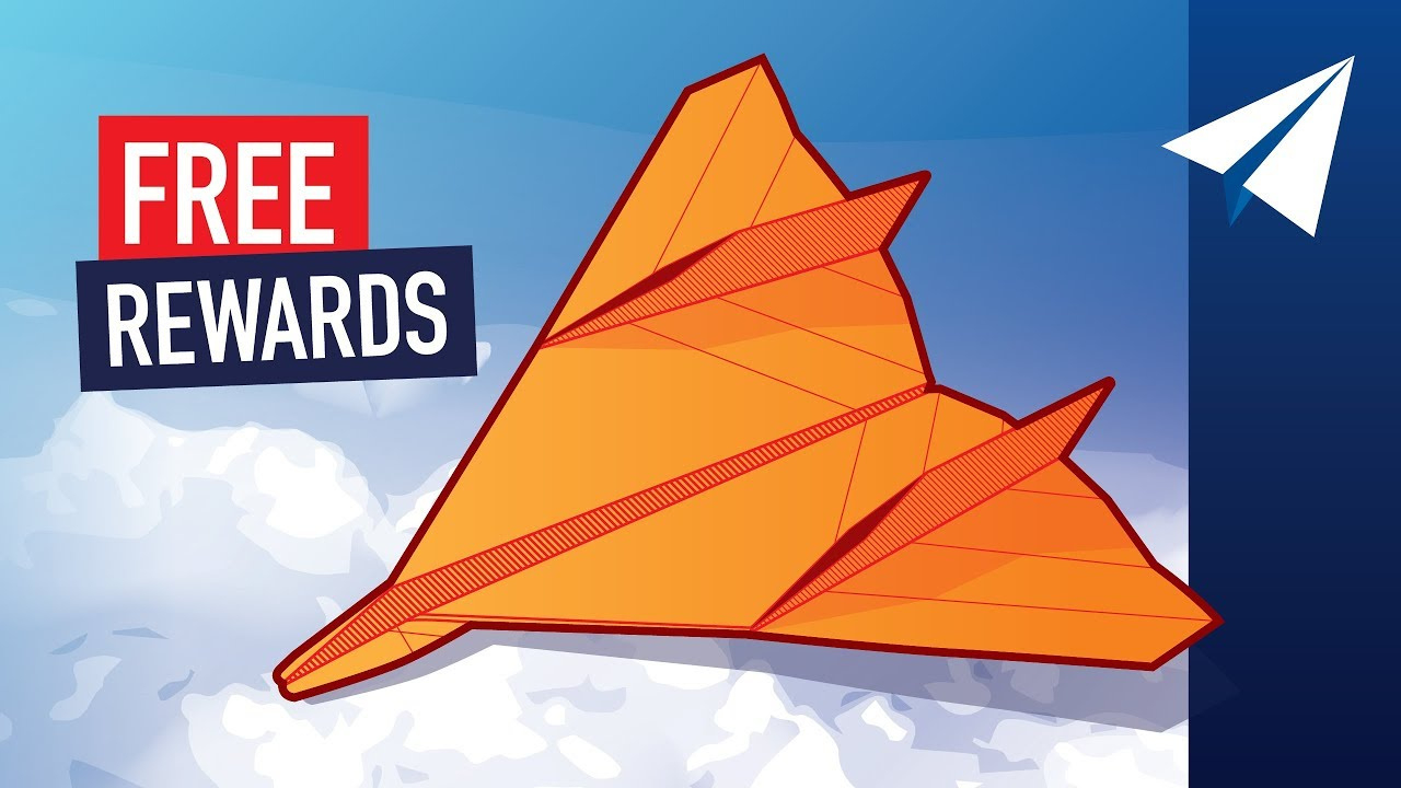 Get Your Free Rewards! — 1,000 Subscribers — Free Paper Airplane Templates And Instructions with regard to Foldable Flight Templates Free Download