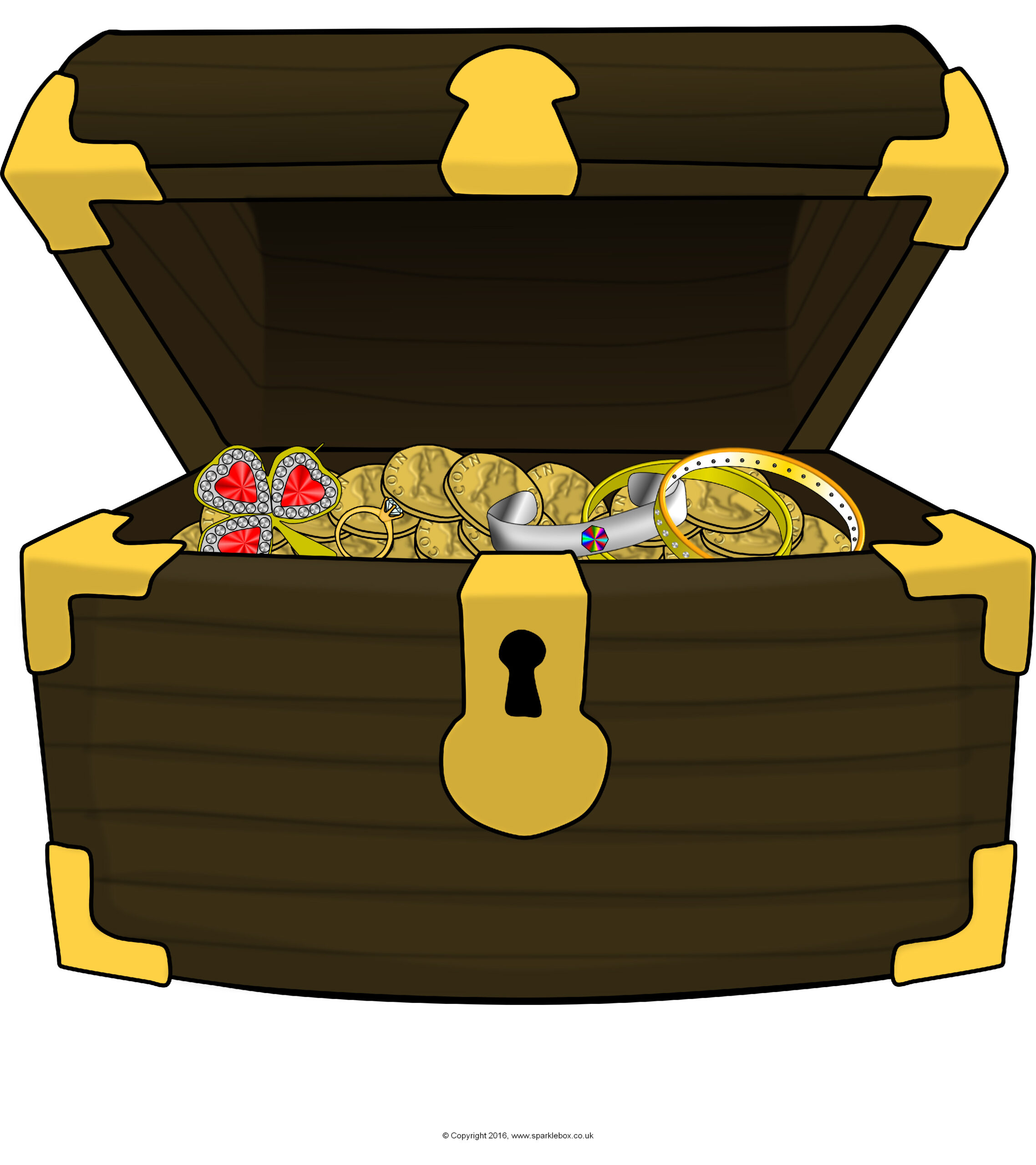 Giant Treasure Chest Picture For Display (Sb11509) - Sparklebox intended for Sparklebox Free Printables