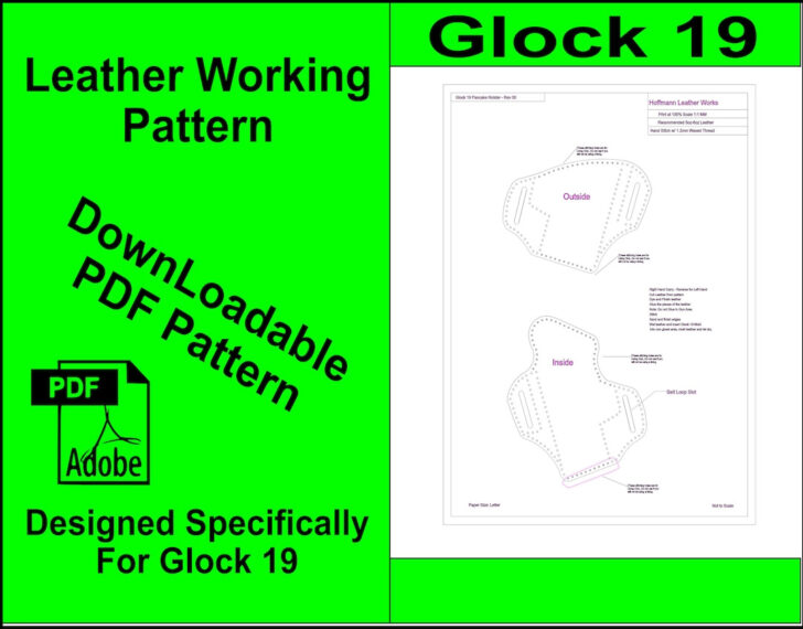 Free Downloadable Leather Holster Patterns Printable
