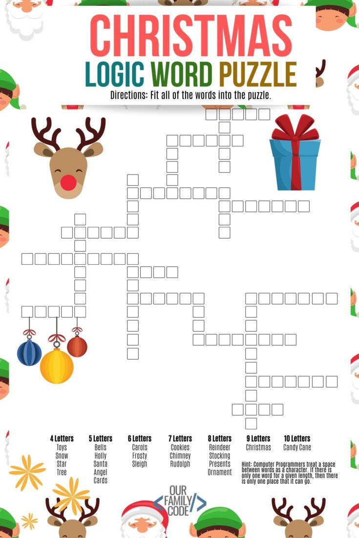 Grab Your Free Printable Logic Word Puzzles - Our Family Code intended for Free Printable Logic Puzzles