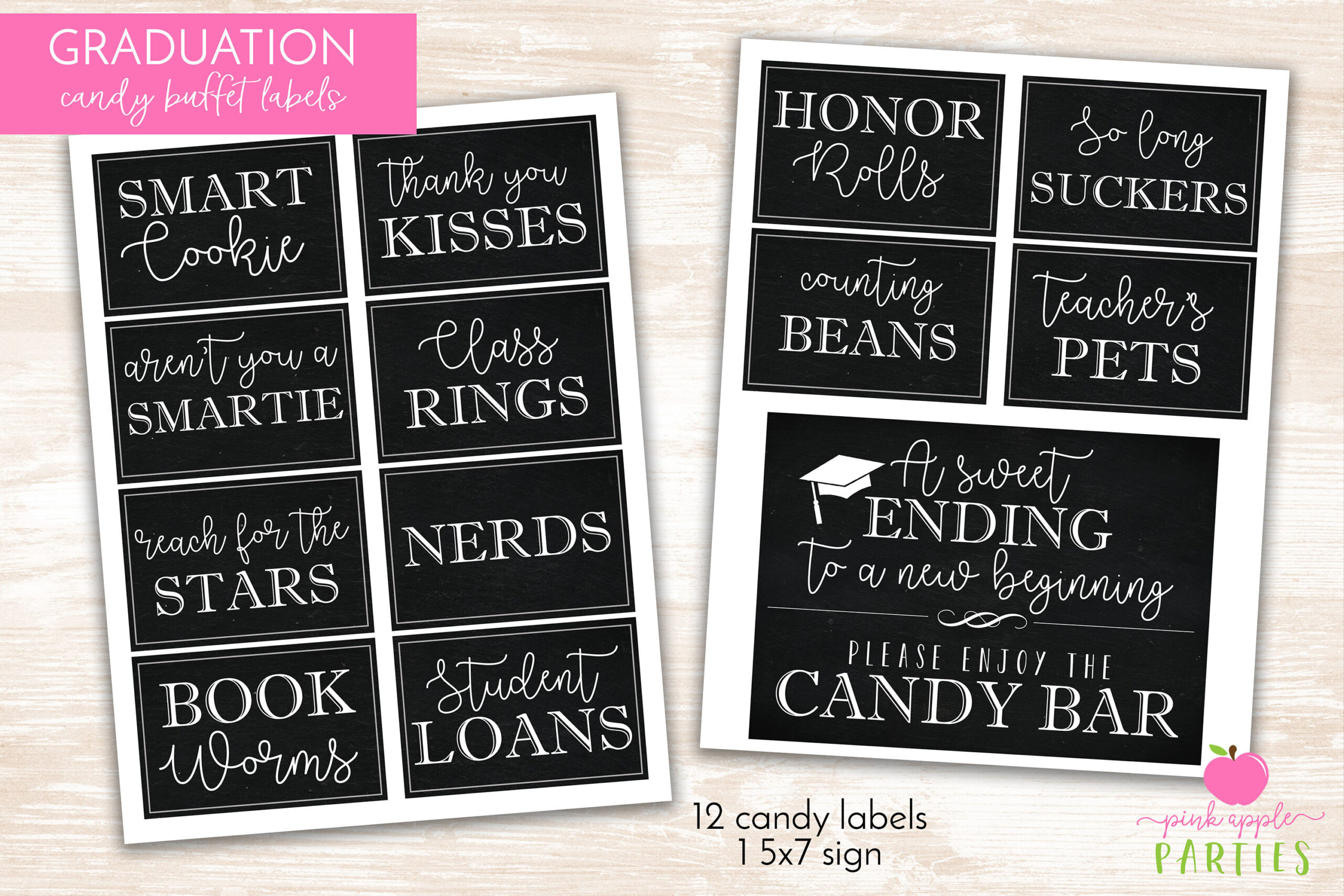 Graduation Candy Labels - Printable Graduation Party - Candy within Graduation Candy Buffet Free Printables