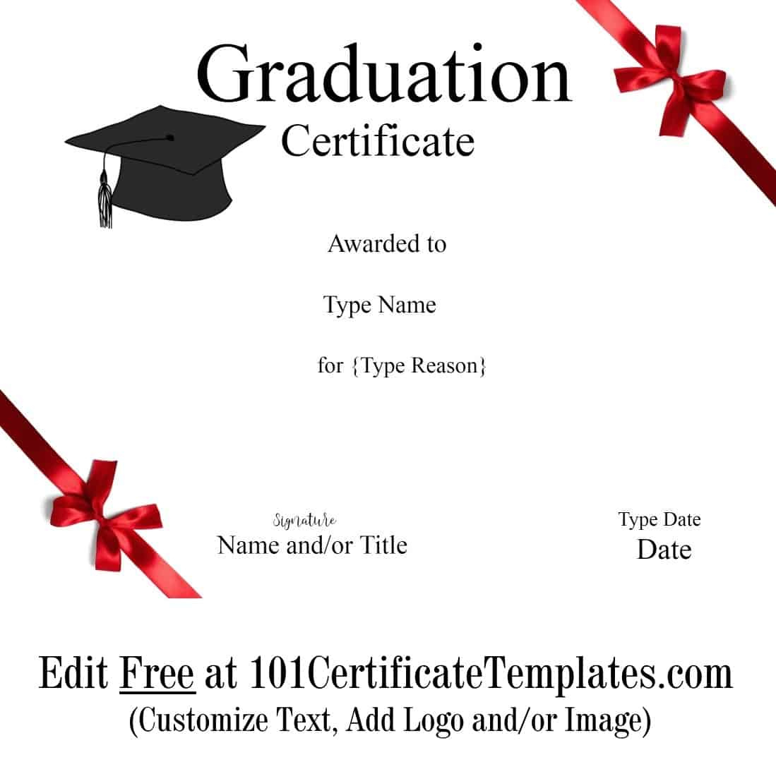 Graduation Certificates Printable - Printable Party Favors inside Free Printable Graduation Certificates