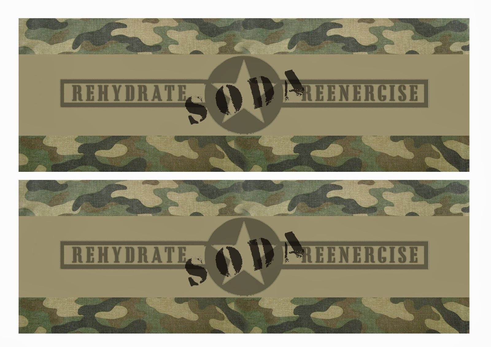 Great Fun Etc: Army Party Prep (Stencil Tutorial &amp;amp; Free Printables) within Free Camouflage Party Printables