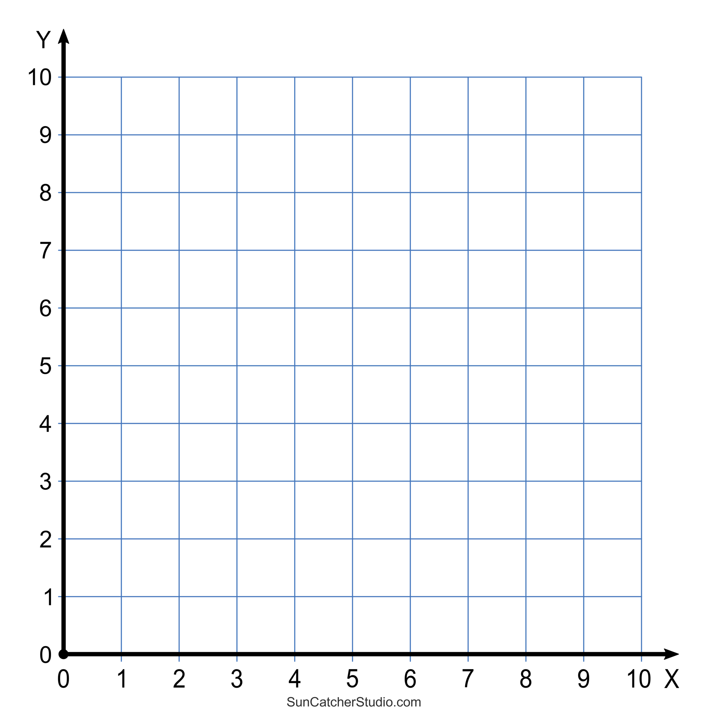 Grid Paper (Printable 4 Quadrant Coordinate Graph Paper Templates pertaining to Free Printable 10X10 Grid Paper
