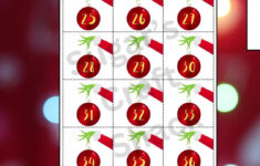Grinchy – White Elephant Gift Exchange Numbers throughout White Elephant Numbers Printable 1-25