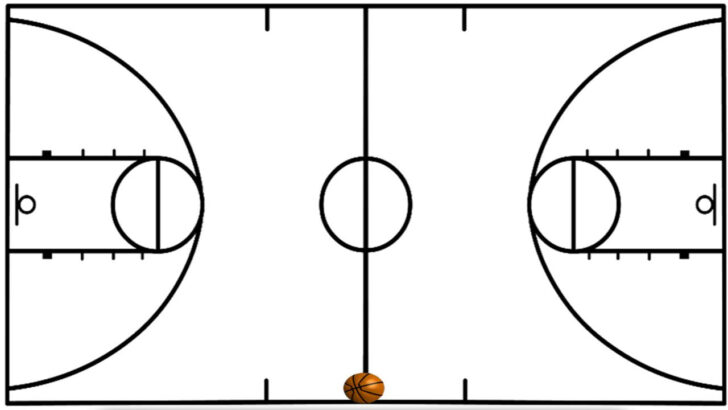 Free Printable Basketball Half Court