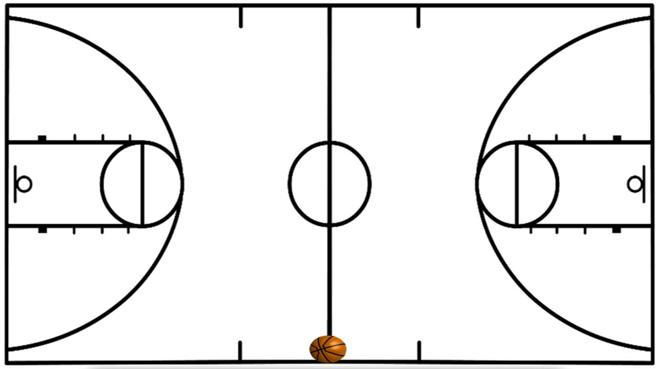 Half Basketball Court | Clipart Panda - Free Clipart Images for Free Printable Basketball Half Court