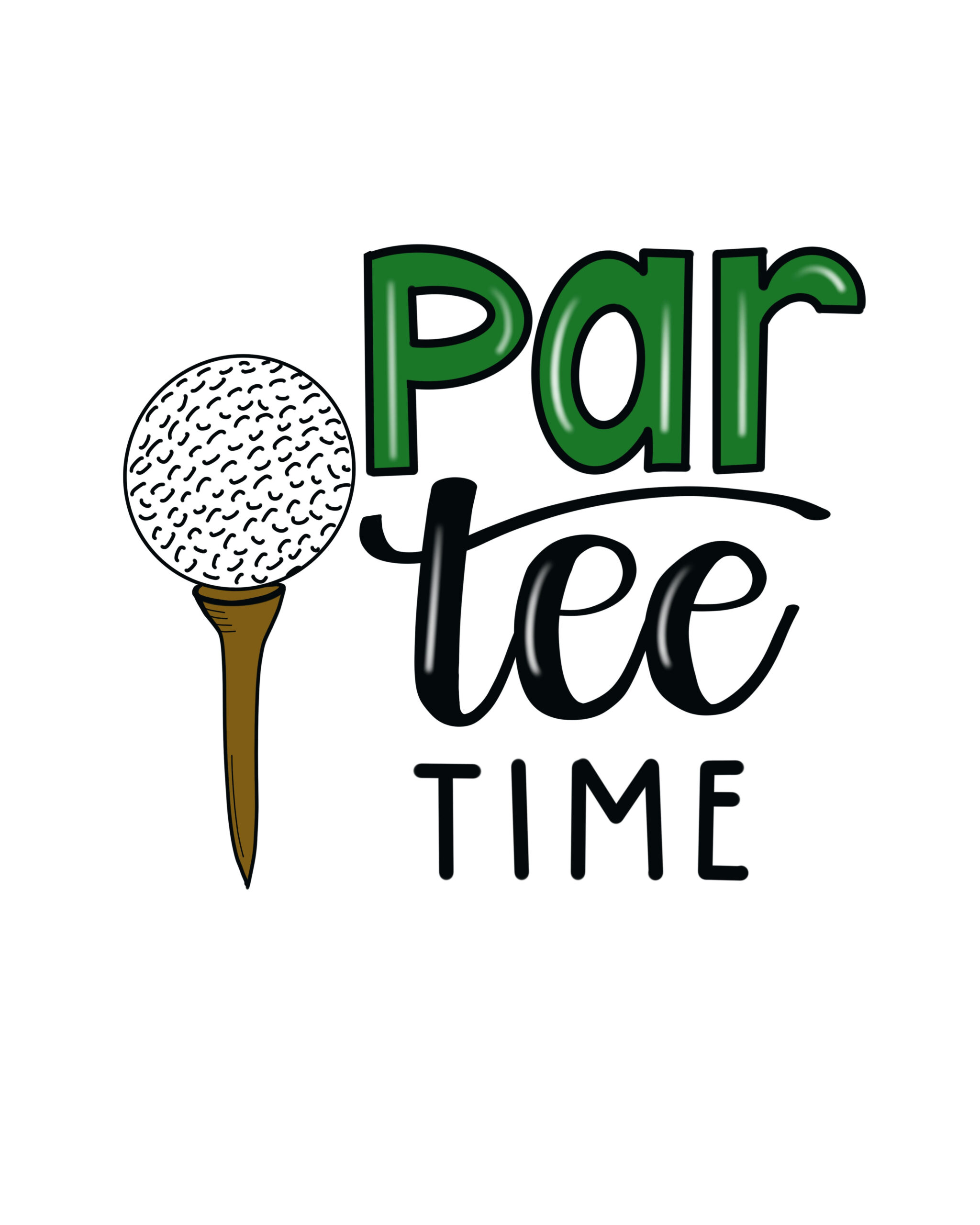 Hand Lettered Golf Printable - Amy Latta Creations inside Free Golf Printables