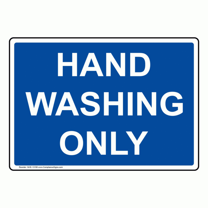 Free Printable Hand Washing Sink Only Sign