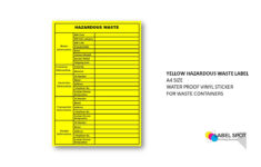 Handle With Care Hazardous Waste Label With , 4X6, 100 Pack in Free Hazardous Waste Label Template