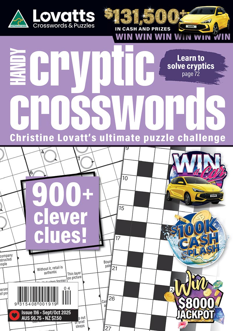 Handy Cryptic Crosswords Magazine - Lovatts Crosswords &amp;amp; Puzzles intended for Free Printable Lovetts Puzzles For Adults