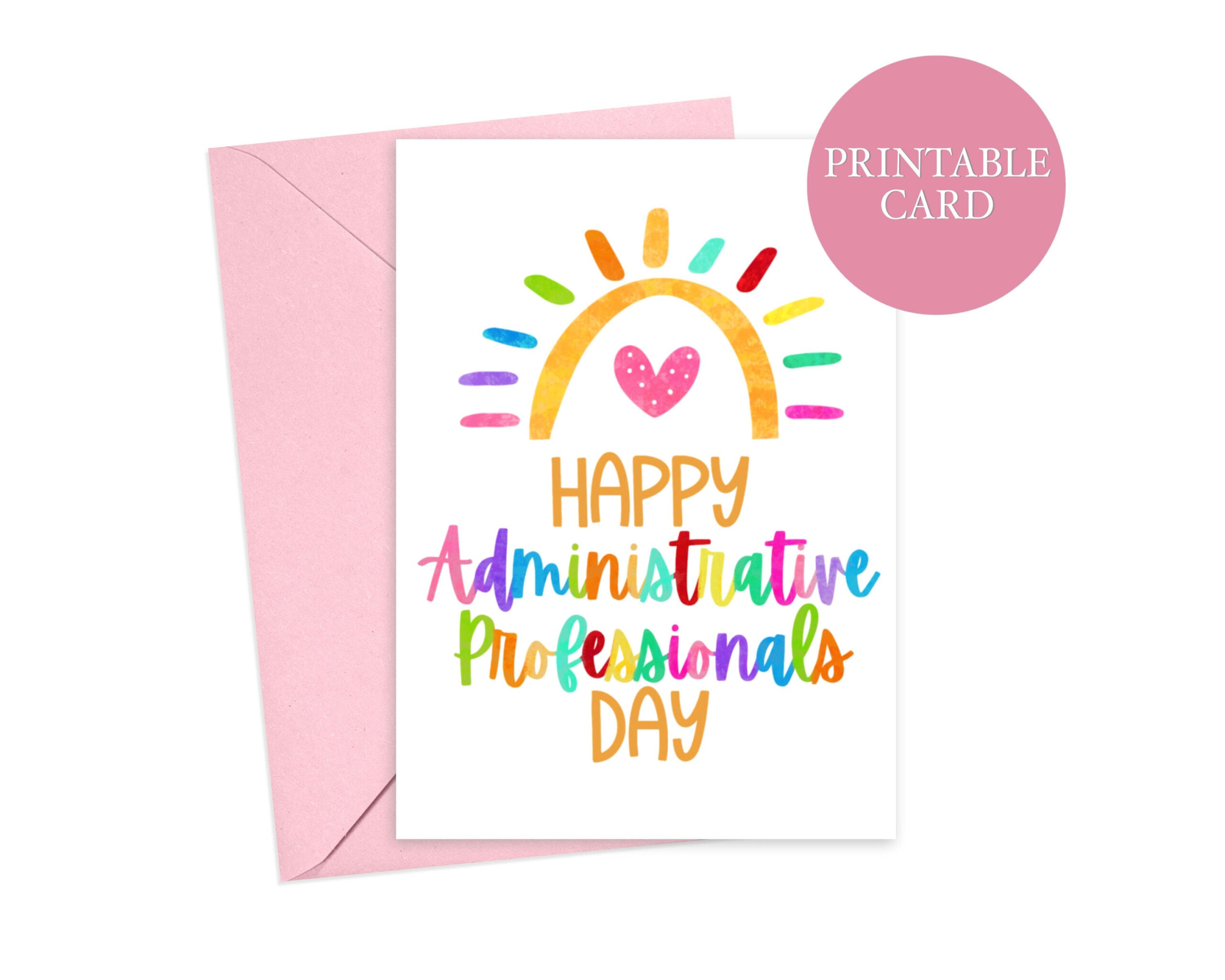 Happy Administrative Professionals Day Card | Admin Professionals inside Free Administrative Assistant Day Cards Printable