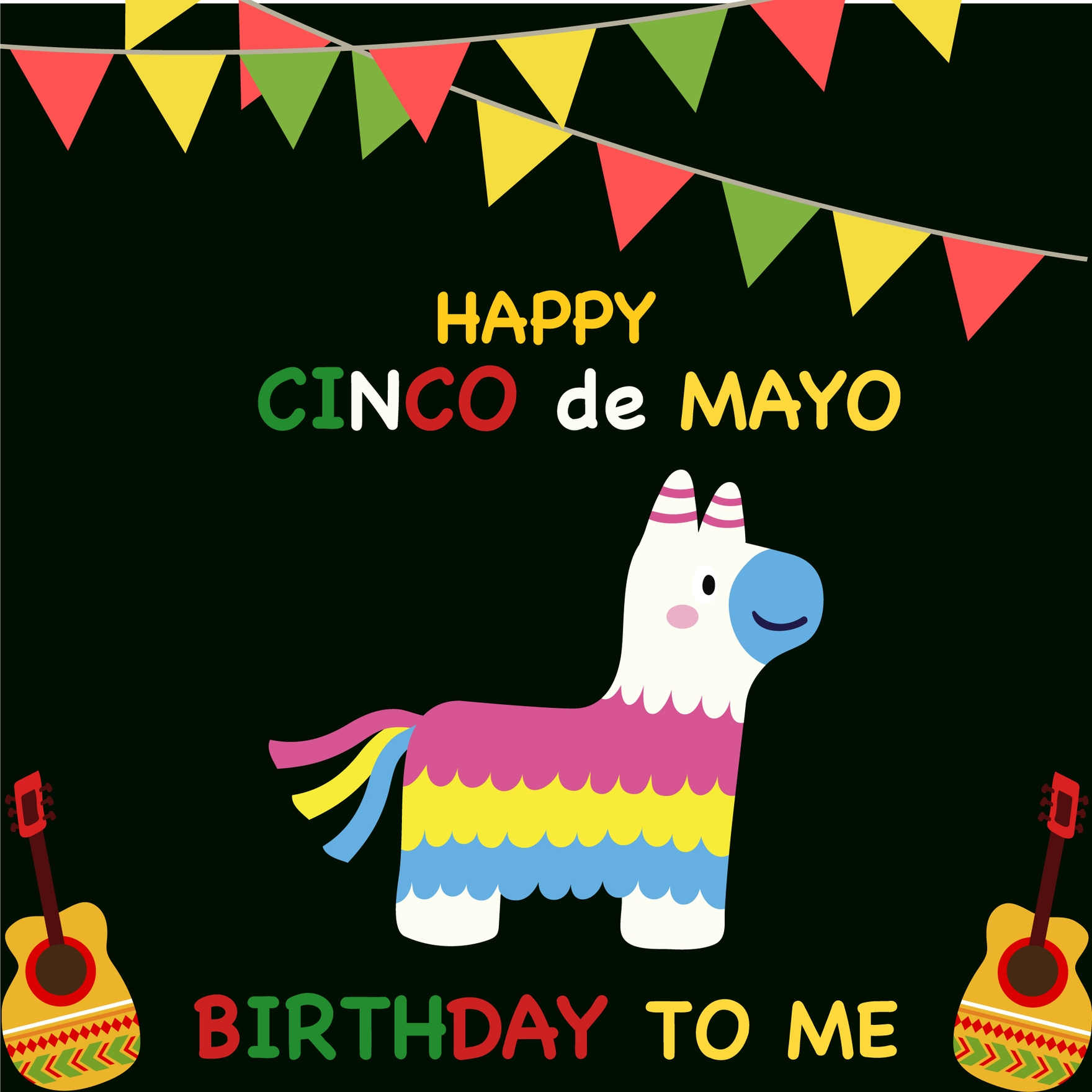 Happy Birthday Cinco De Mayo In Illustrator, Svg, Jpg, Eps, Png regarding Free Printable Cinco De Mayo Birthday Cards