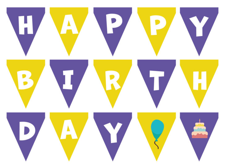 Free Printable Happy Birthday Letters