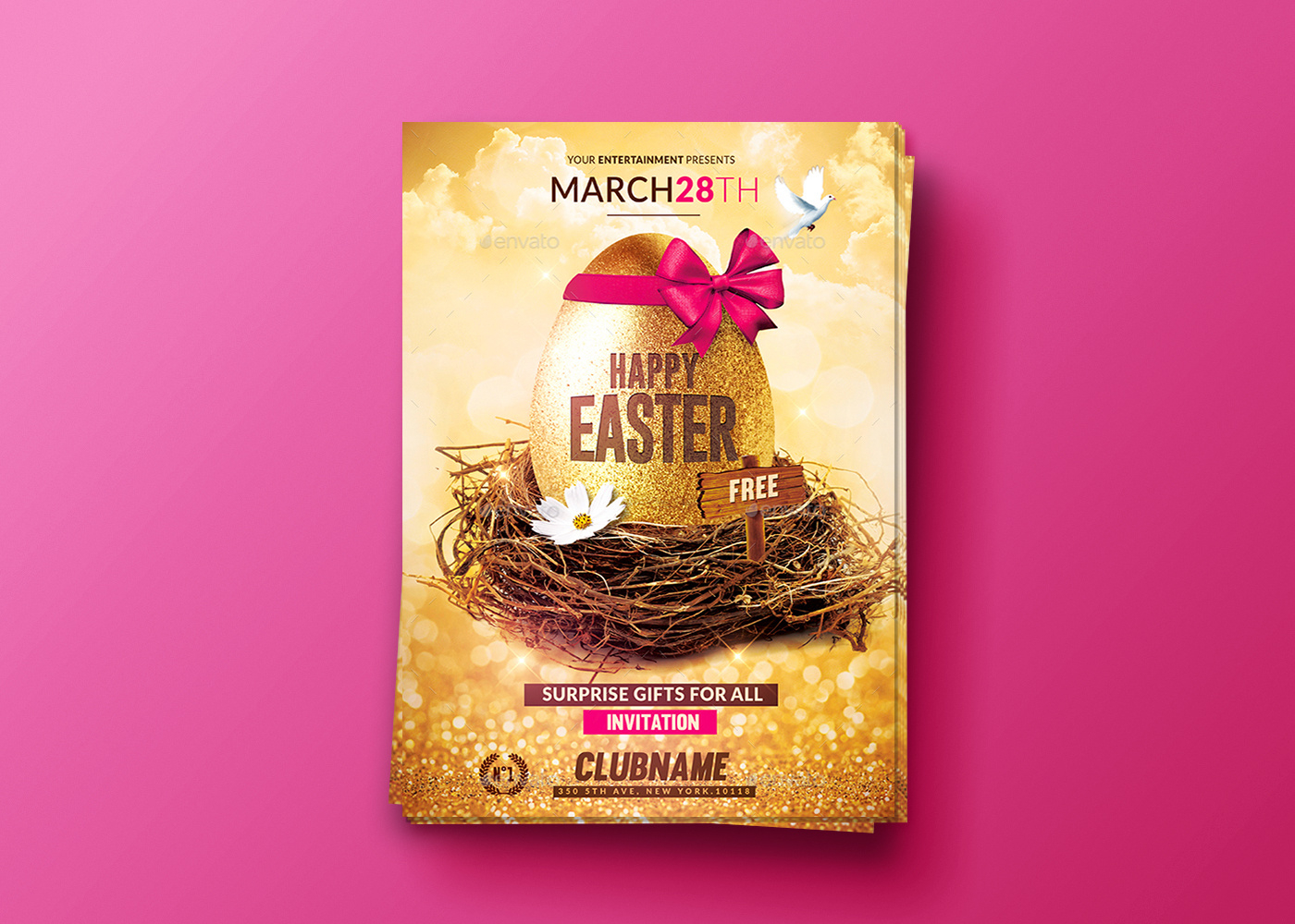 Happy Easter | Flyer Psd Template :: Behance throughout Free Easter Templates For Photoshop