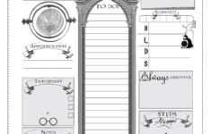 Happy Planner Freebie – Harry Potter Daily Insert with Free Harry Potter Planner Printables