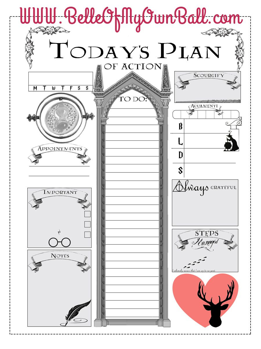 happy planner freebie harry potter daily insert with free harry potter planner printables Happy Planner Freebie - Harry Potter Daily Insert with Free Harry Potter Planner Printables