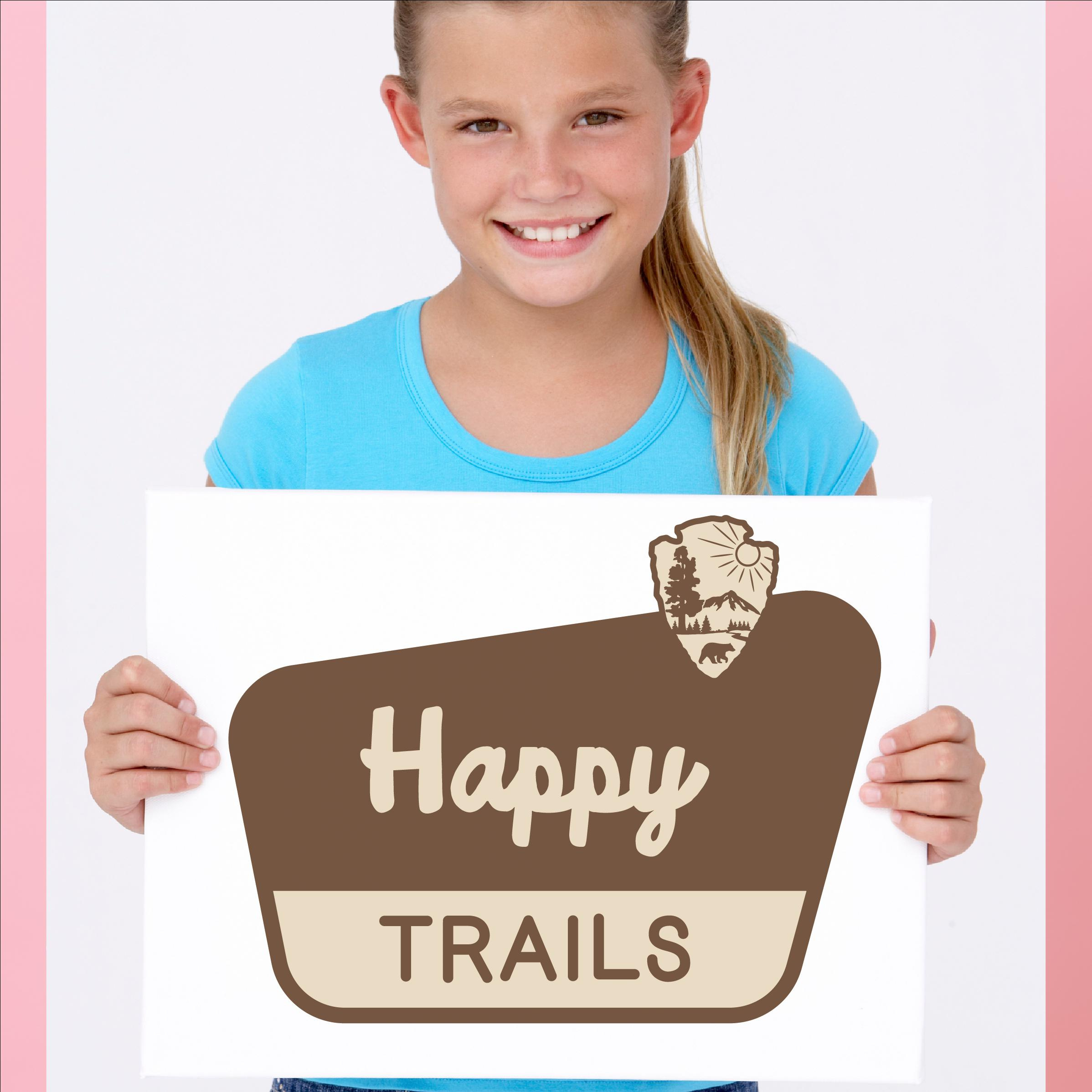 Happy Trails National Park Sign Editable Woodland Wall Art Nature with Happy Trails Free Printable