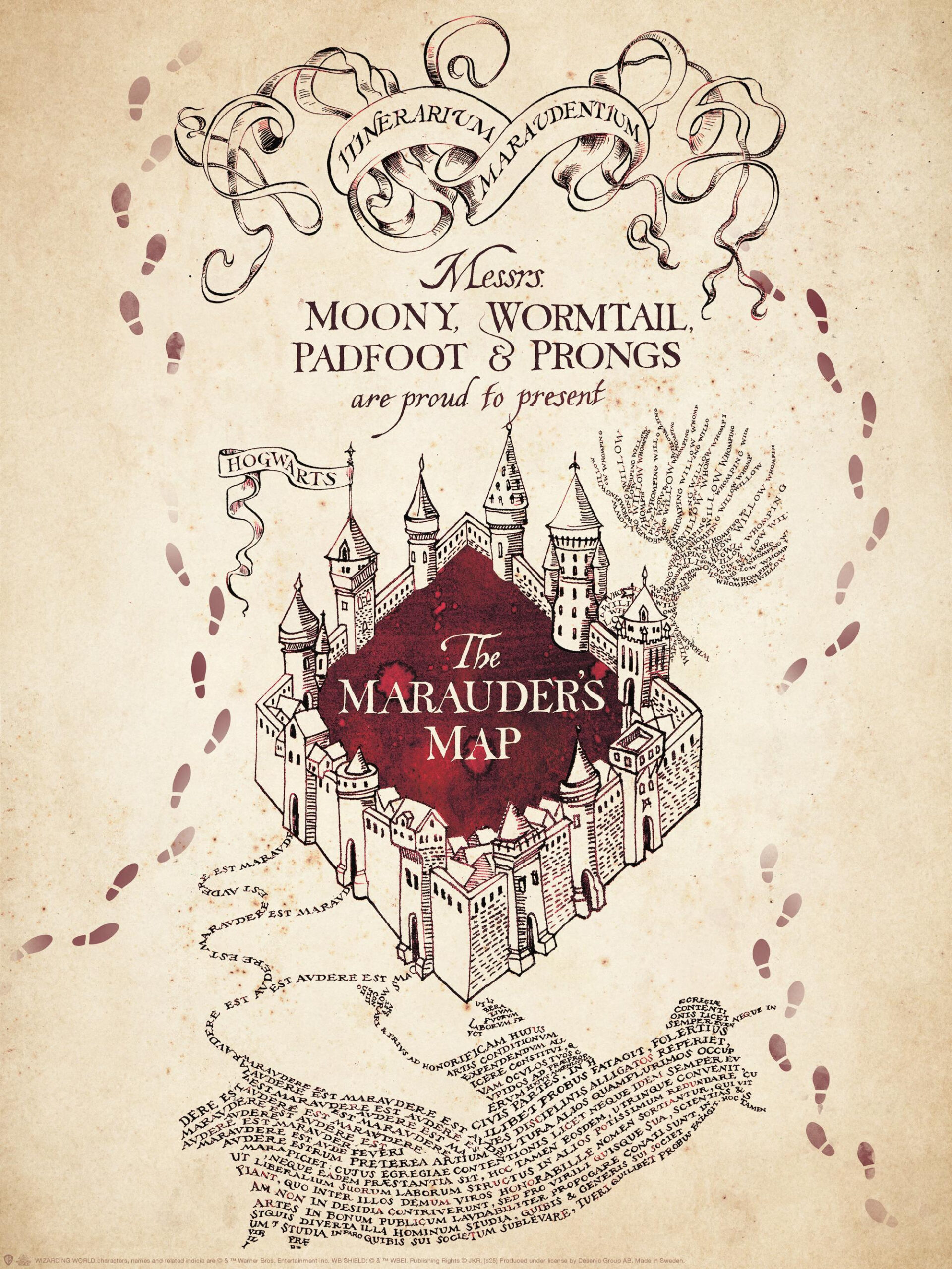 Harry Potter™ - Marauder&amp;#039;S Map Print within Marauders Map Printable