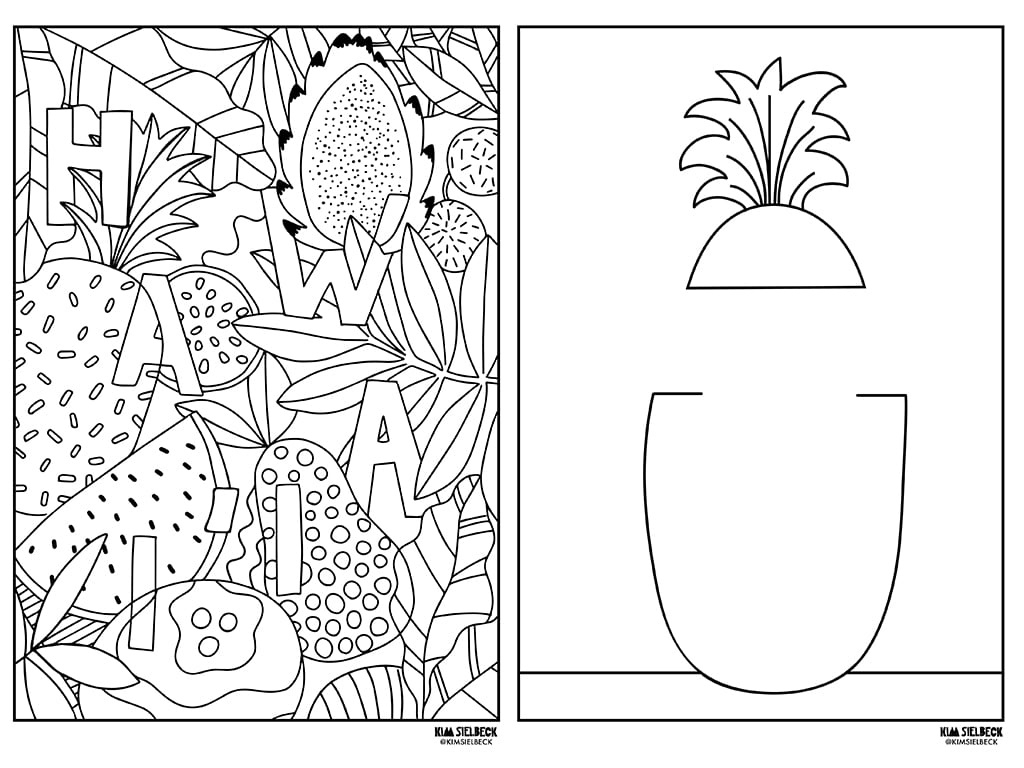 Hawai&amp;#039;I Artists Share 38 Free Printable Coloring Sheets For Kids regarding Free Hawaiian Printables