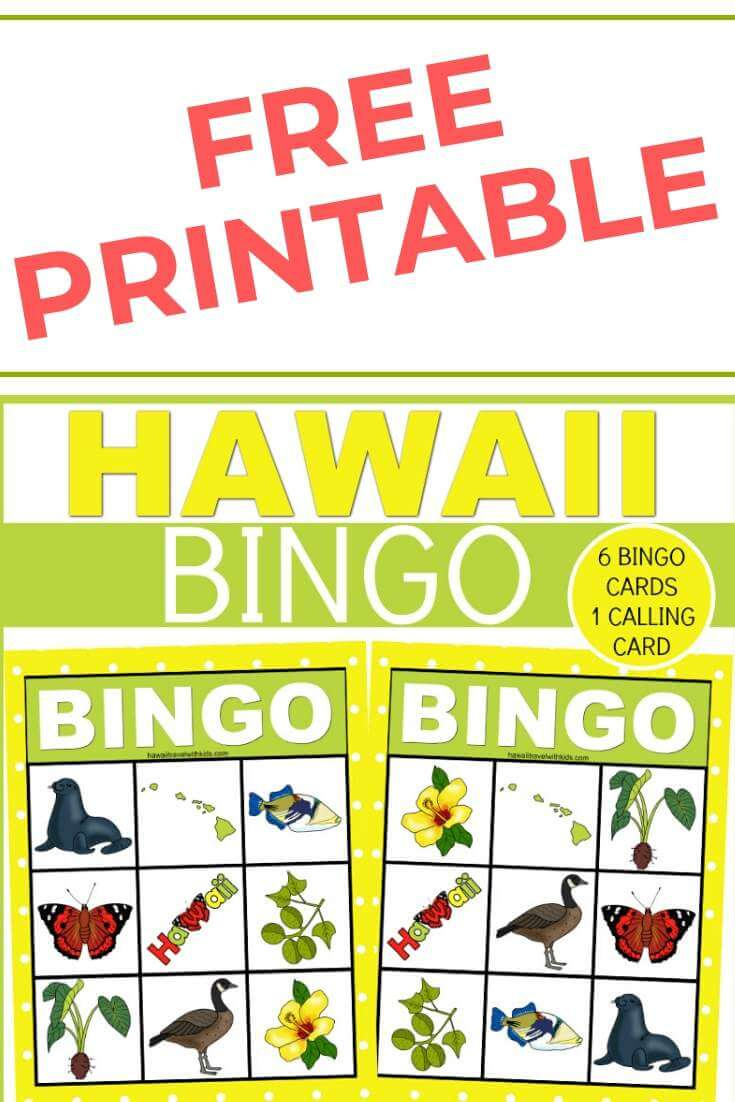 Hawaiian Bingo Game For Kids - Free Printable | Hawaii Travel With pertaining to Free Printable Hawaiian Bingo Cards