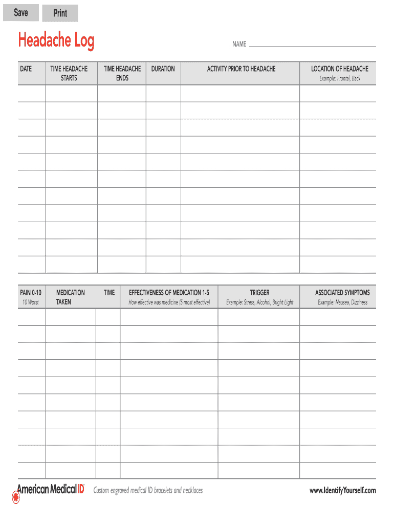 headache log examples fill out sign online dochub pertaining to free printable headache log Headache Log Examples: Fill Out & Sign Online | Dochub pertaining to Free Printable Headache Log