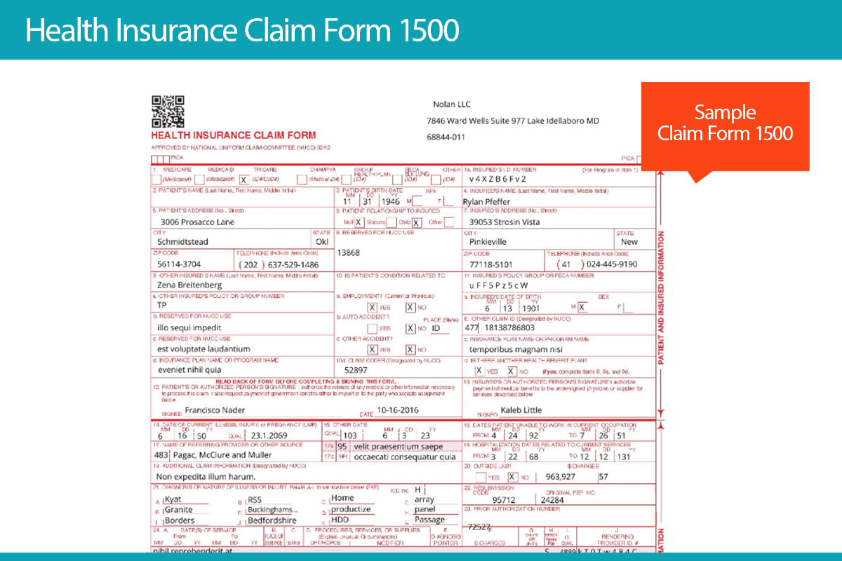 Health Insurance Claim Form 1500 - Rpa Component | Uipath with regard to Free Health Insurance Claim Form 1500 Template